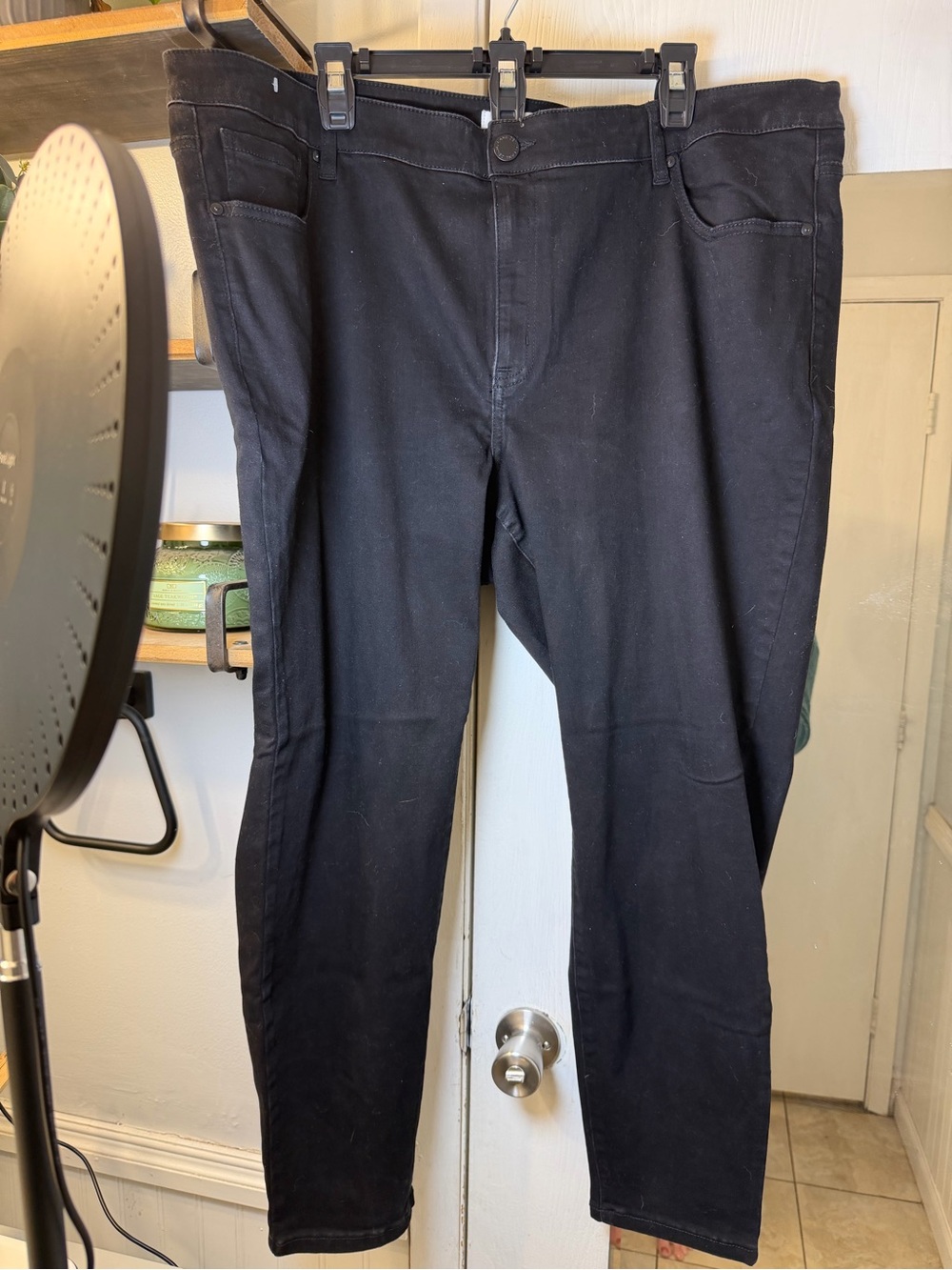 Lane Bryant Black Straight-Leg Pants